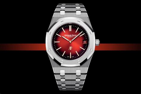 audemars piguet royal oak red dial|ap royal oak price chart.